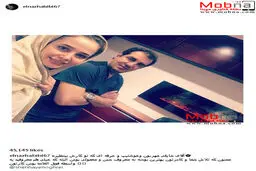 سلفی الناز حبیبی در کلینیک زیبایی