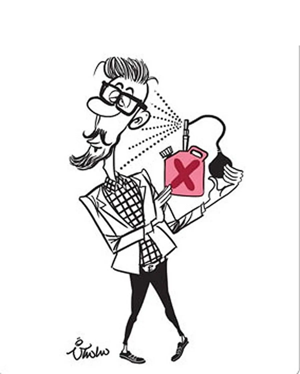 پز دادن با بنزین!/کاریکاتور