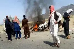 تصاویری از ترور رهبر طالبان
