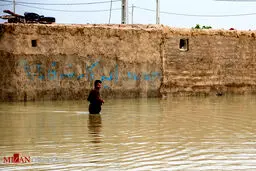 عکس / ارتفاع آب در سیستان و بلوچستان