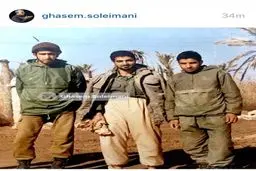 عکسی از جوانی‌های قاسم سلیمانی در جبهه