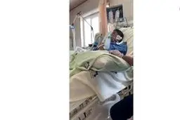 اولین فیلم از ناله های مرد کرونایی روی تخت بیمارستان قم / برادرش چه گفت؟