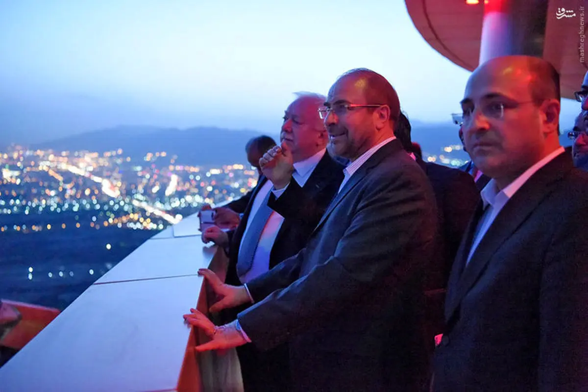 بازدید قالیباف و شهردار وین از برج میلاد/ عکس