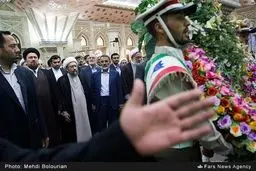 تجدید میثاق رییس و مسئولان قوه قضاییه با امام راحل(ره)/ تصاویر