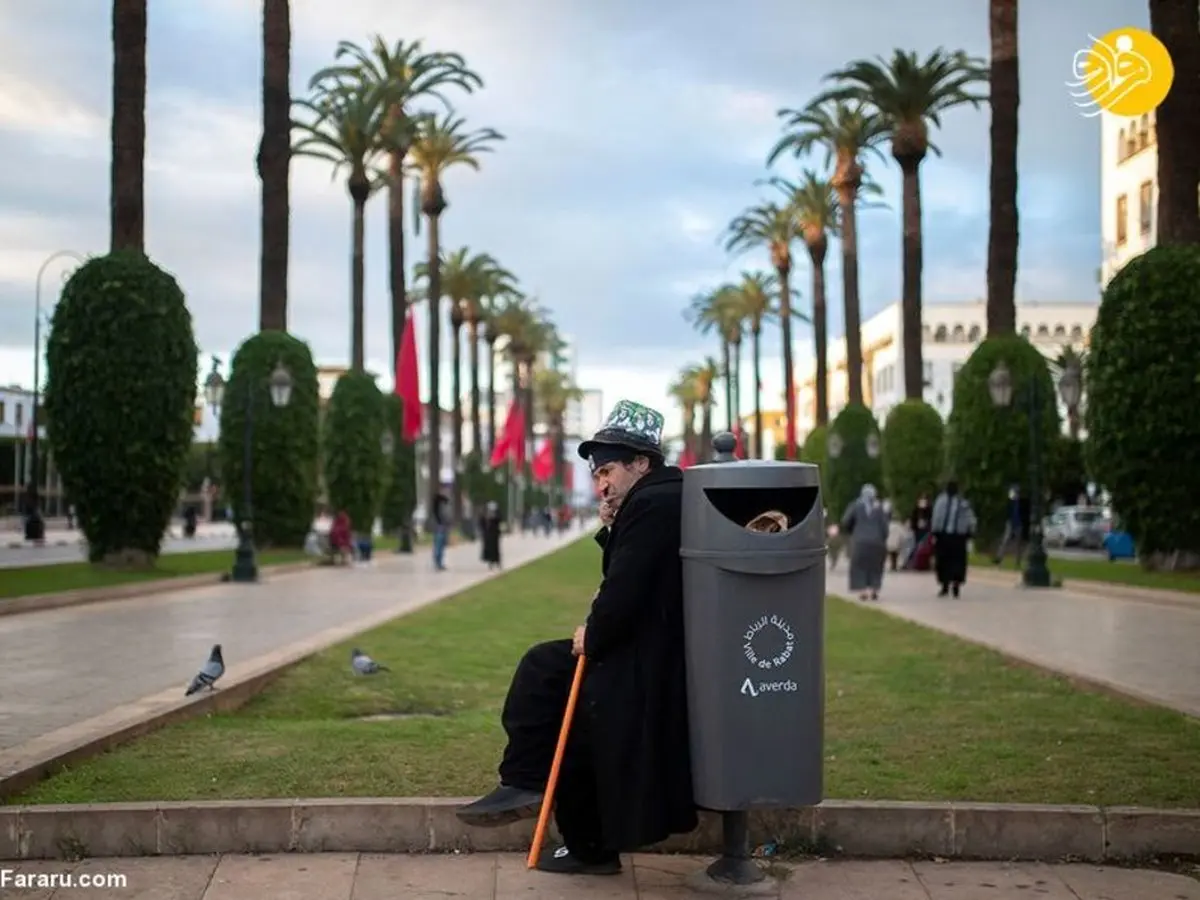 تصاویری از وضعیت عجیب چارلی چاپلین مراکشی!