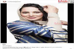 پوشش  روشنک عجمیان در استودیو عکاسی/ عکس