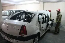 انفجار عجیب خودروی تندر 90 +تصاویر