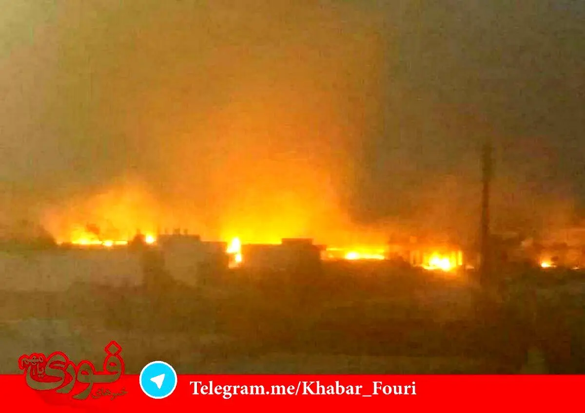 اولین تصویر از انفجار فرودگاه حمص در سوریه