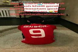 هدیه زلاتان به سردار آزمون و تشکر جالب سردار!/عکس