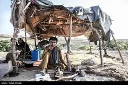 تصاویری اسفناک از زندگی چادر نشینان منطقه آزاد چابهار