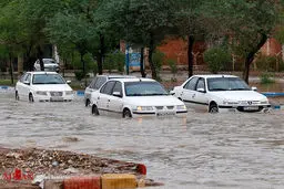 عکس / آبگرفتگی معابر در آبادان