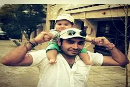 محسن چاوشی و پسرش/ عکس