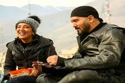 عکس / کامبیز دیرباز و پانته آ بهرام در نمایی از همکاری مشترکشان
