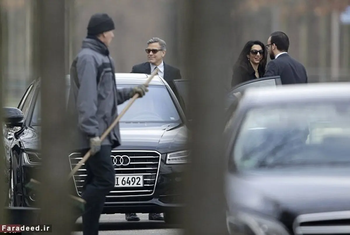 تصاویر/ دیدار جرج كلونی و همسرش با مركل