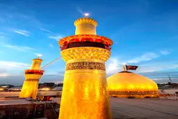 عکس / گلدسته های زیبای حرم امام حسین (ع)