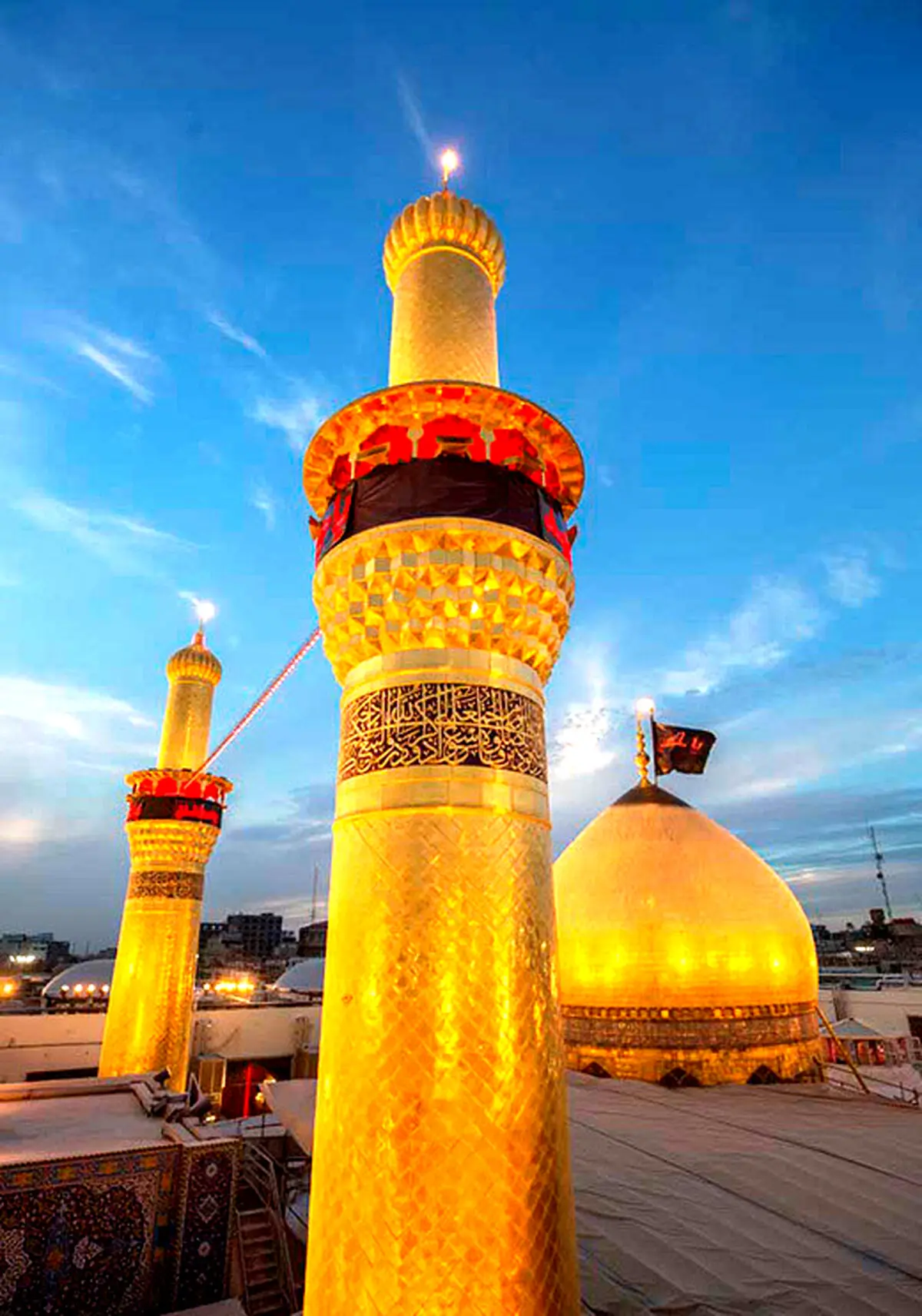 عکس / گلدسته های زیبای حرم امام حسین (ع)