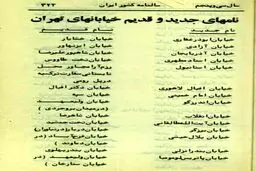 تغییر نام جالب خیابان های تهران / عکس
