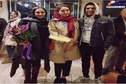 تیپ زمستانی آقای بازیگر و همسر معروفش /عکس