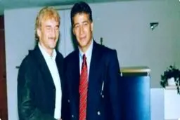 اسطوره آبی ها در کنار رودی فولر/ عکس