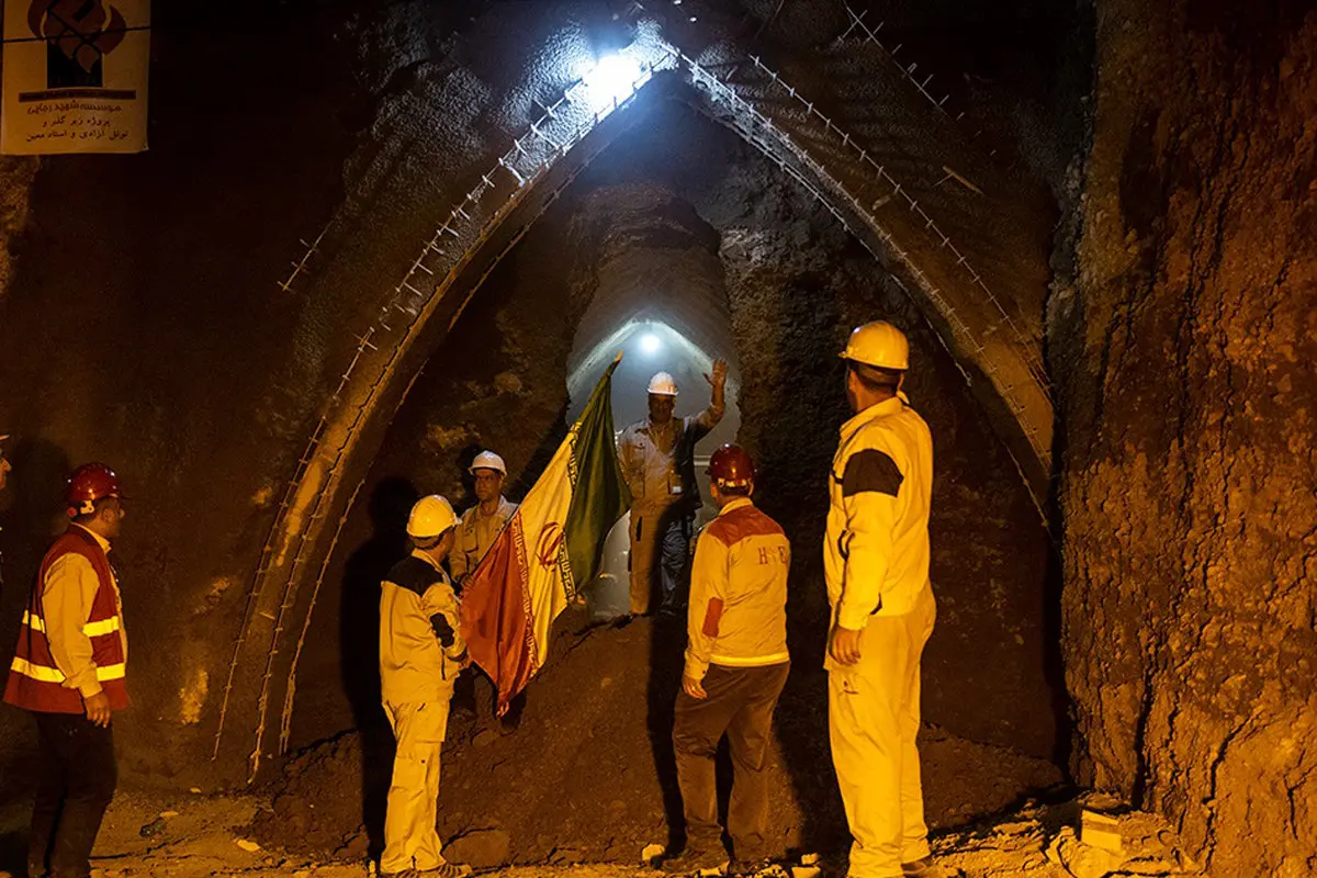 مراسم اتصال جبهه شمال و جنوب پروژه استاد معین