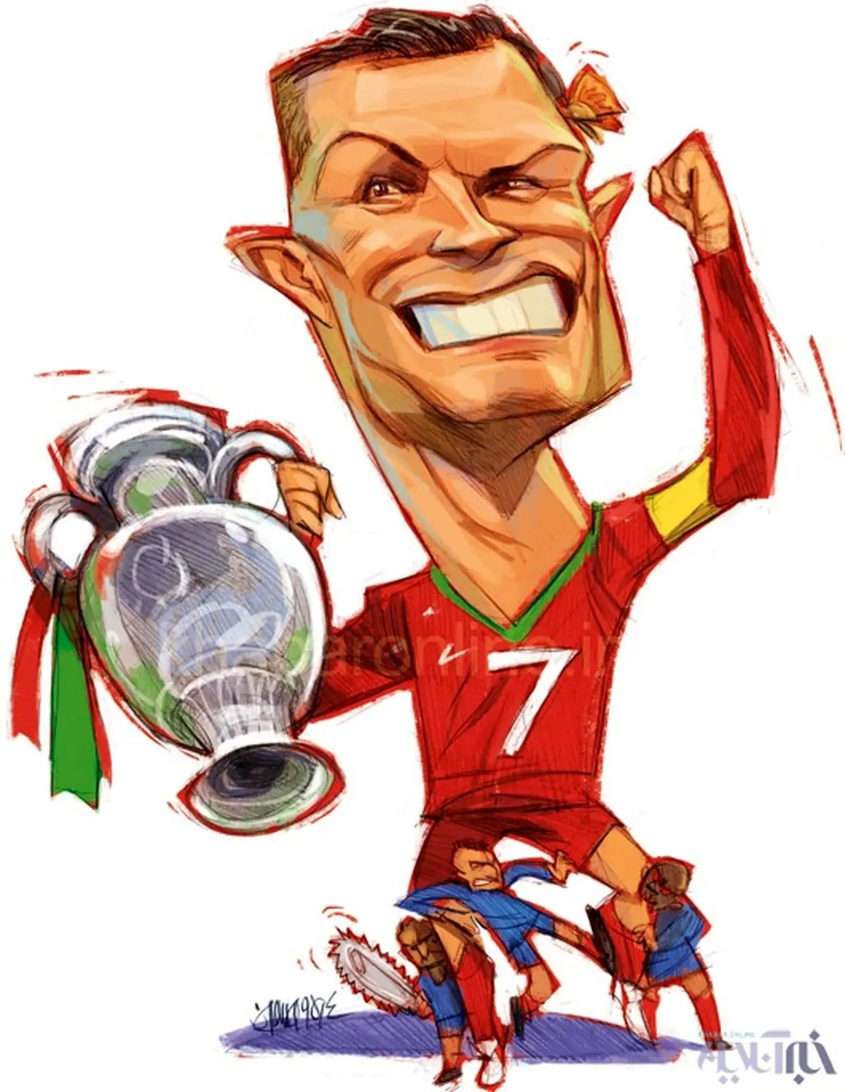 رونالدوی پروانه‌ای!/ کاریکاتور