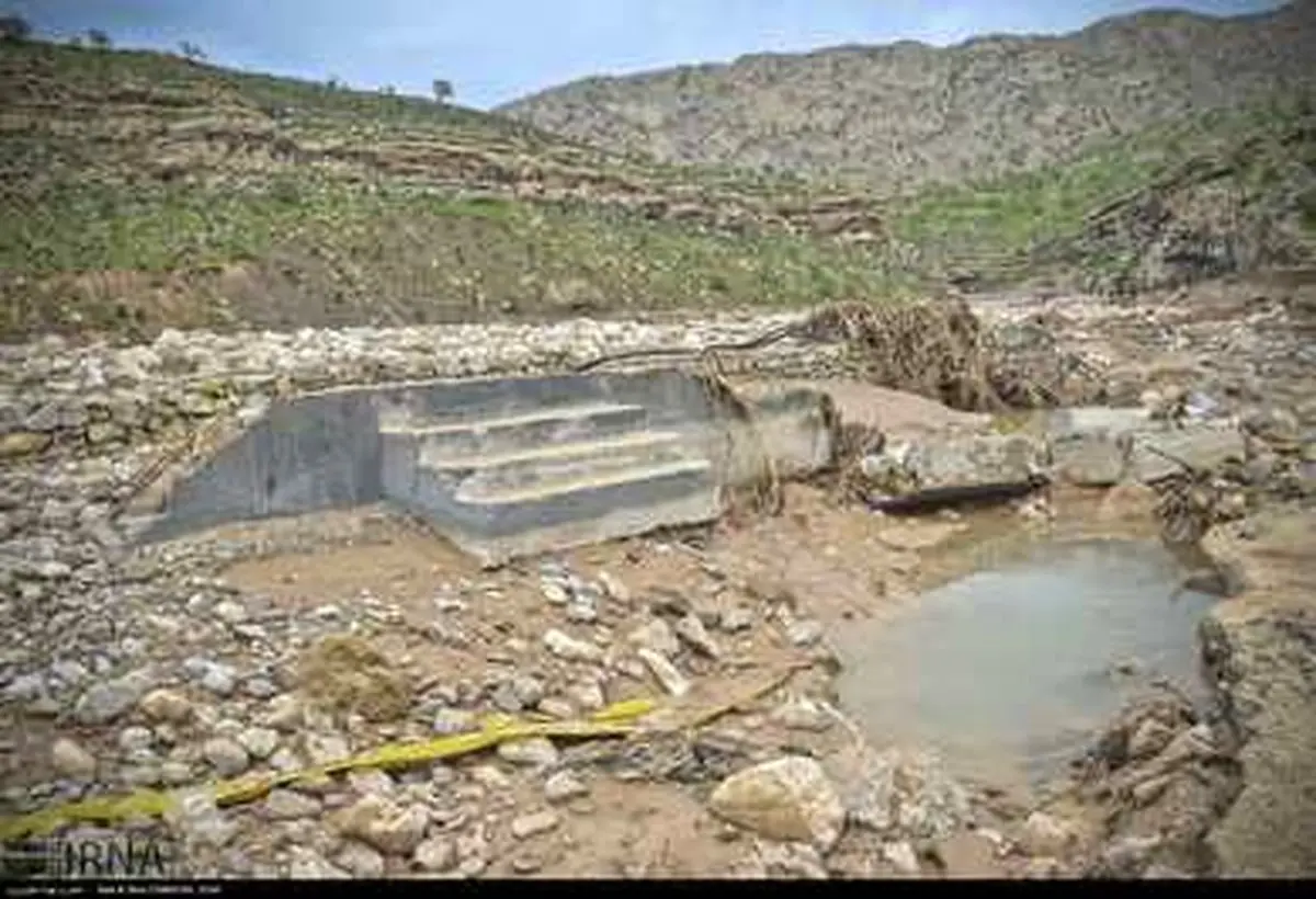 سیل در روستان چم حسین/ تصاویر