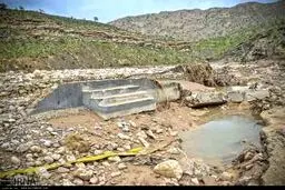 سیل در روستان چم حسین/ تصاویر