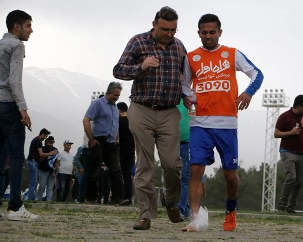 شوک در اردوی استقلال؛ ابراهیمی در آستانه فینال حذفی مصدوم شد + عکس