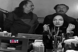 عکس کمتردیده شده مهناز افشار در اتاق گریم