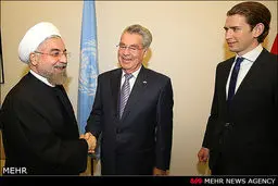 دیدار روحانی با همتای اتریشی خود در نیویورک/ تصاویر
