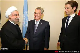 دیدار روحانی با همتای اتریشی خود در نیویورک/ تصاویر