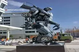 عکس/ مجسمه ترانسفورمرز در ایران