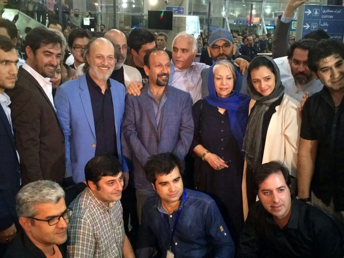 استقبال از اصغر فرهادی، شهاب حسینی و ترانه علیدوستی/ عکس