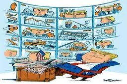 چیزی که ترامپ خیلی دوست دارد!/کاریکاتور