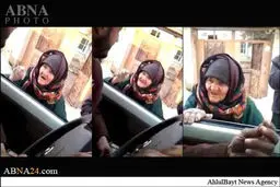 اقدام شجاعانه یک پیرزن در مقابل داعش/عکس