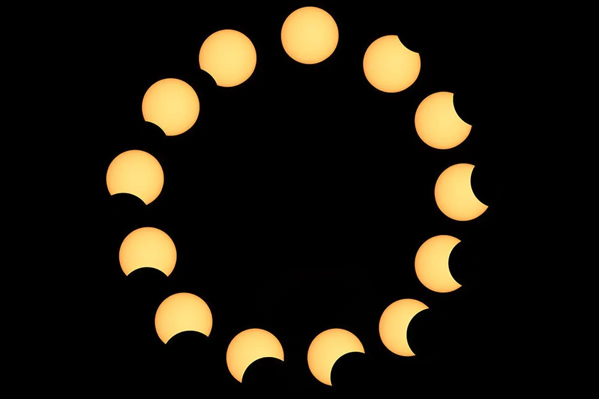 عکسی دیدنی از آخرین کسوف قرن