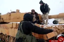 غنیمت جنگی داعشی ها از ترکیه/عکس