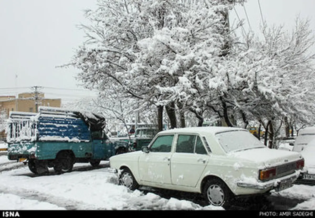 بارش سنگین برف بهاری در تبریز/ تصاویر