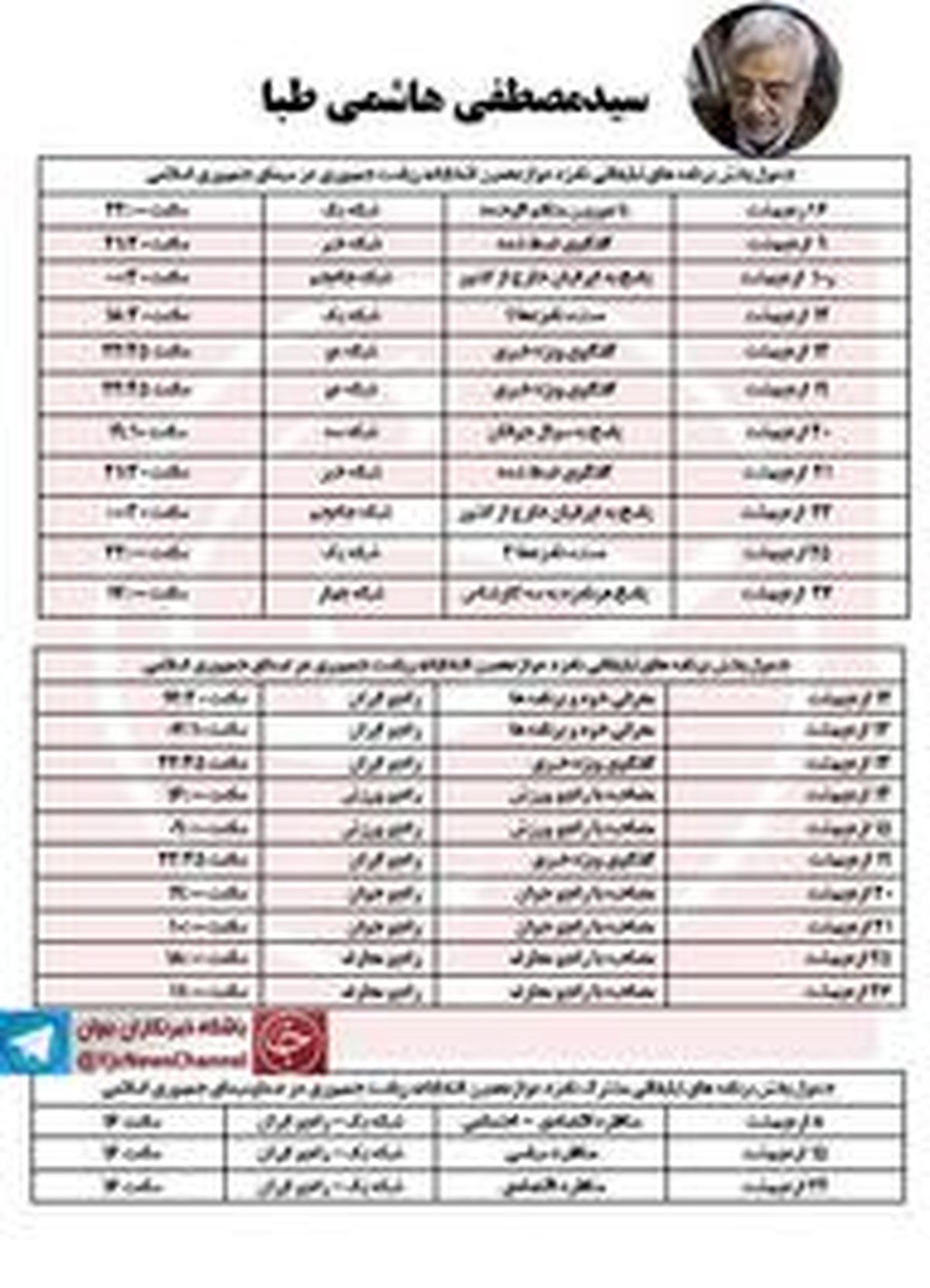 جزئیات برنامه های نامزدهای انتخابات در رسانه ملی/ از زمان مناظره های سه گانه تا مستندهای انتخاباتی و پاسخ به ایرانیان خارج از کشور