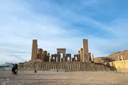 تصاویری از گذر فصول در کاخ باستانی داریوش هخامنشی