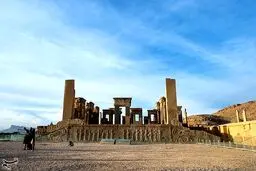 تصاویری از گذر فصول در کاخ باستانی داریوش هخامنشی
