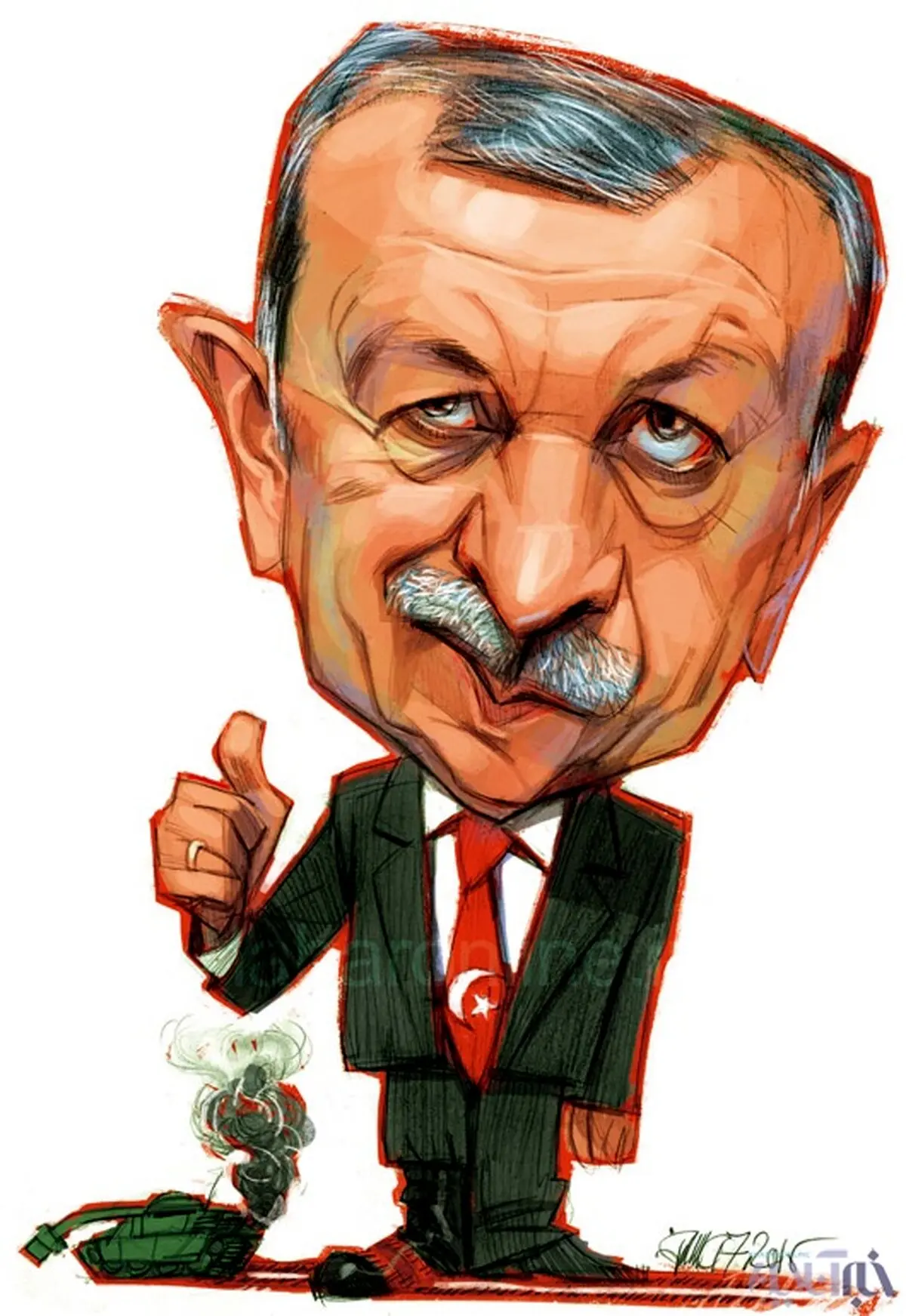 اردوغان با کودتا چه کرد؟/ کاریکاتور