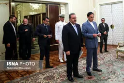 تقدیم استوار نامه سفرای سه کشور به روحانی/تصاویر