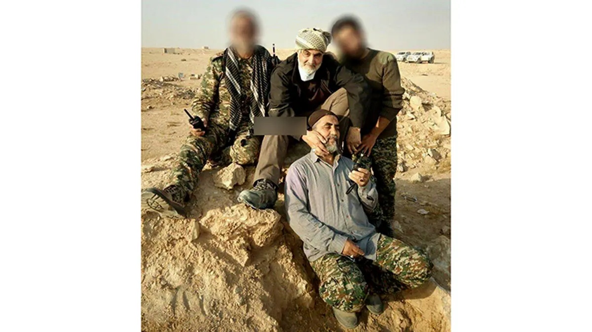 عکس دیده نشده از سردار شهید سلیمانی پس از فتح آخرین دژ داعش