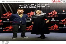 تصاویری از پوشش و ظاهر نیکی کریمی در اکران خصوصی فیلم «هجوم»/ عکس