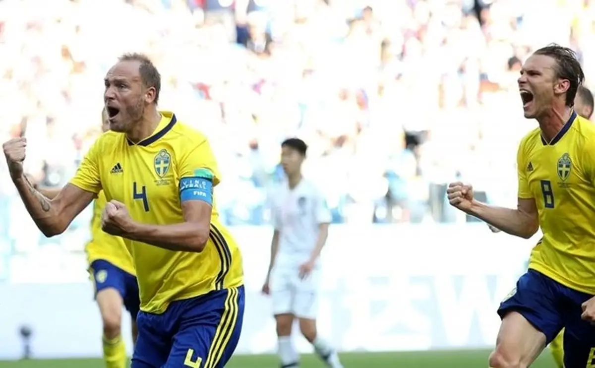 شکست کره جنوبی مقابل سوئد/ ایران همچنان بهترین تیم آسیا