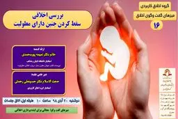 بررسی اخلاقی سقط جنین دارای معلولیت در پژوهشگاه قرآن و حدیث