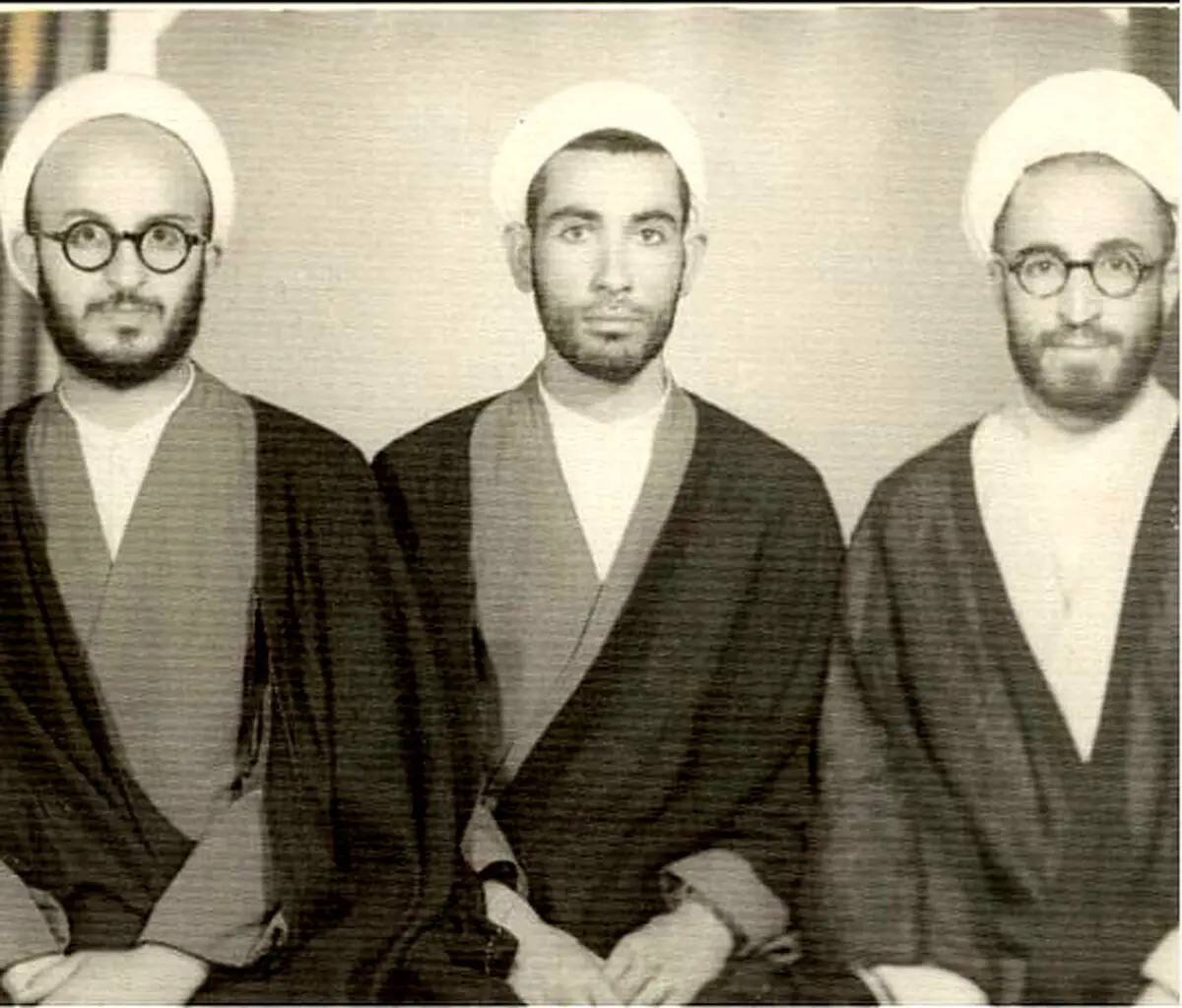 آیت الله مکارم و باهنر در جوانی/عکس