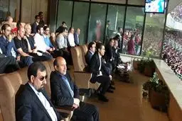 عکس:محسن رضایی تماشاگر بازی پرسپولیس-الهلال