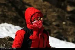 مسابقات اسکی در پیست تاریک دره همدان/تصاویر